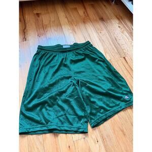 Vintage Champion Mesh Shorts 90s Y2K Dad Medium Green